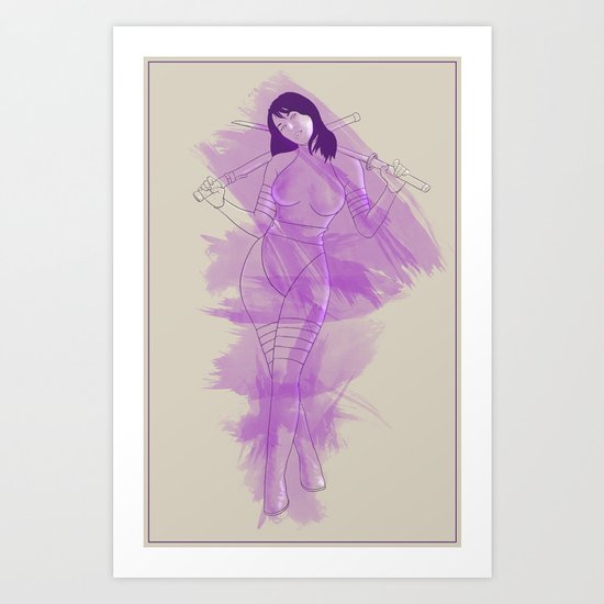 Psylocke Art Print
