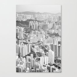 Residential and business area of east Hong Kong Canvas Print