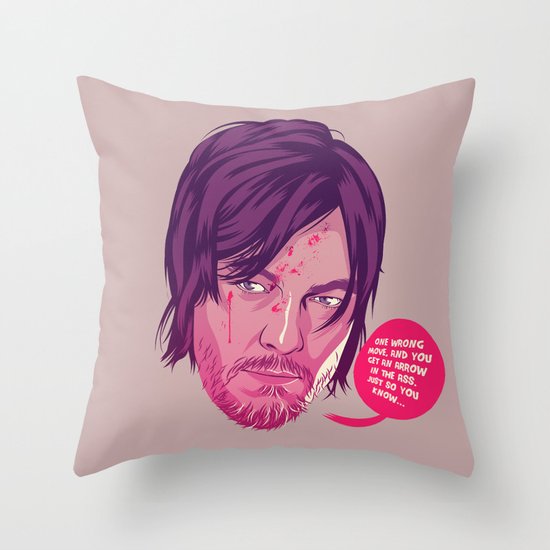 The Walking Dead - Daryl Dixon Throw Pillow