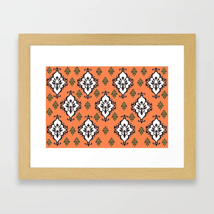 Orange Villa Framed Art Print