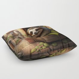 The Gardening Sloth Floor Pillow