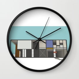 Mid-Century Modern Architecture in California Wall Clock