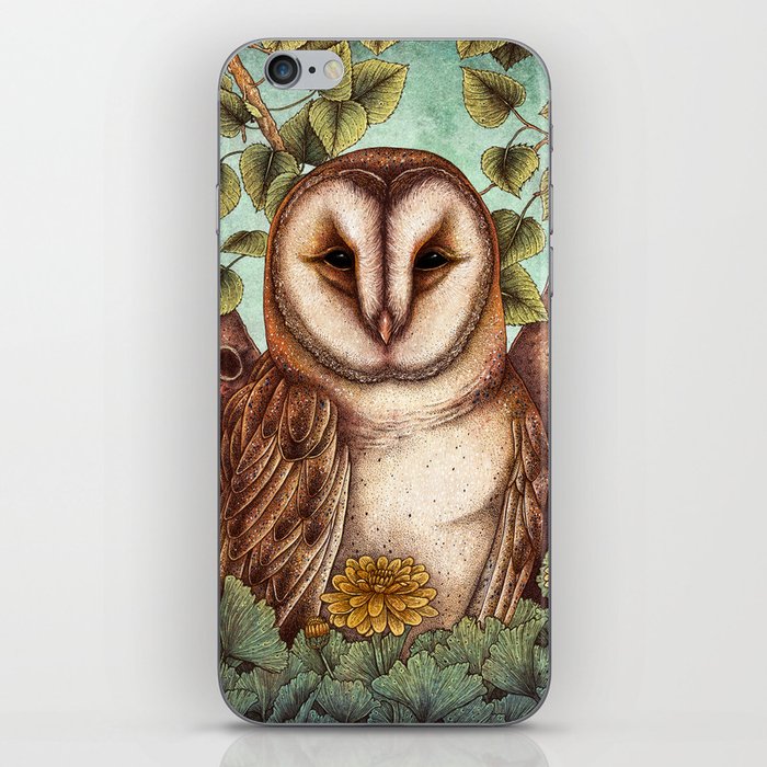 Spring Barn Owl iPhone Skin