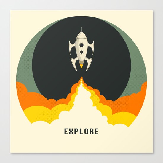Explore Canvas Print