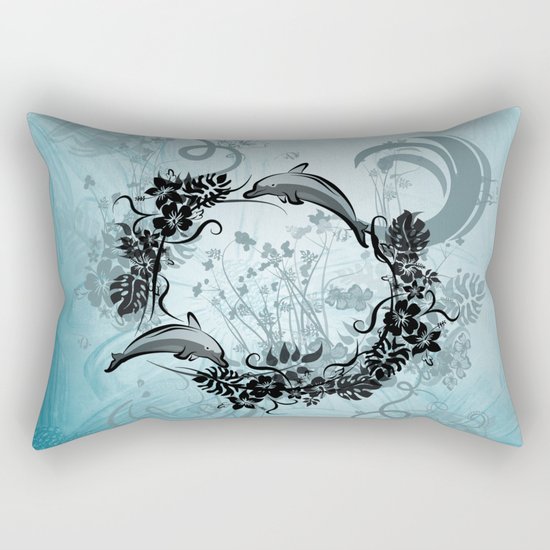Cute dolphin Rectangular Pillow