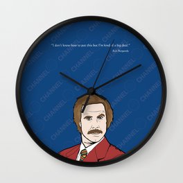 Ron Burgundy Anchorman  Wall Clock