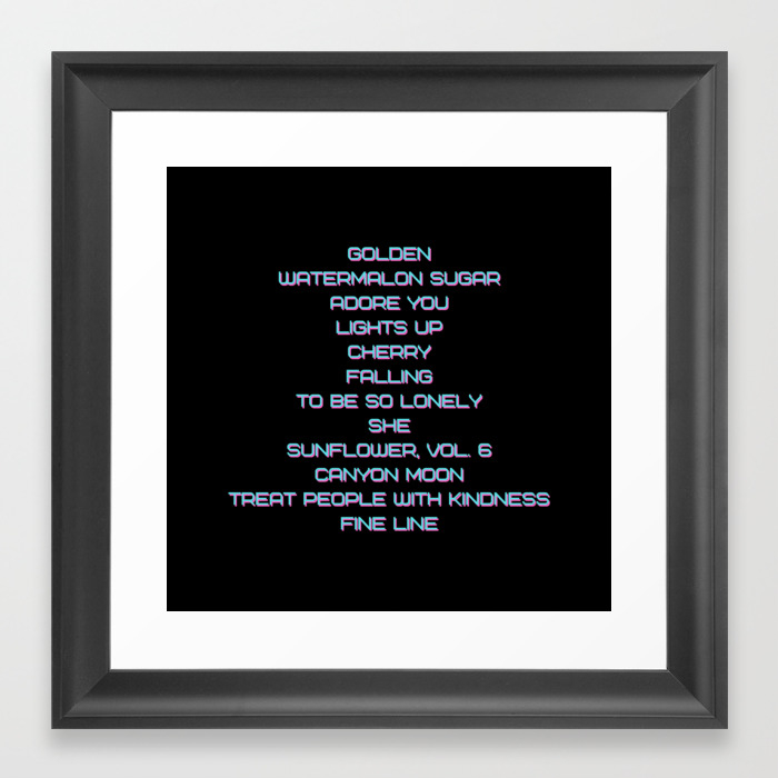 Harry Styles Fine Line Album Tracklist Text Framed Art Print By Racontwerk Society6 Listen to all songs in high quality & download harry styles songs on gaana.com. harry styles fine line album tracklist text framed art print by racontwerk