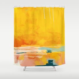 sunny landscape Shower Curtain