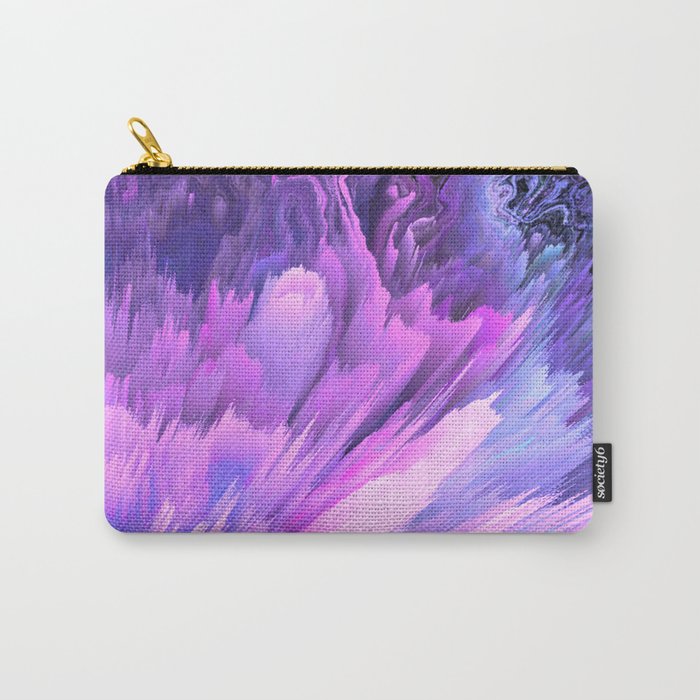 Harmful Help Glitched Fluid Art Carry-All Pouch