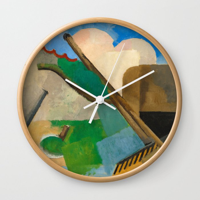 The Watering Can, Emblems, The Garden by Roger de La Fresnaye Wall Clock