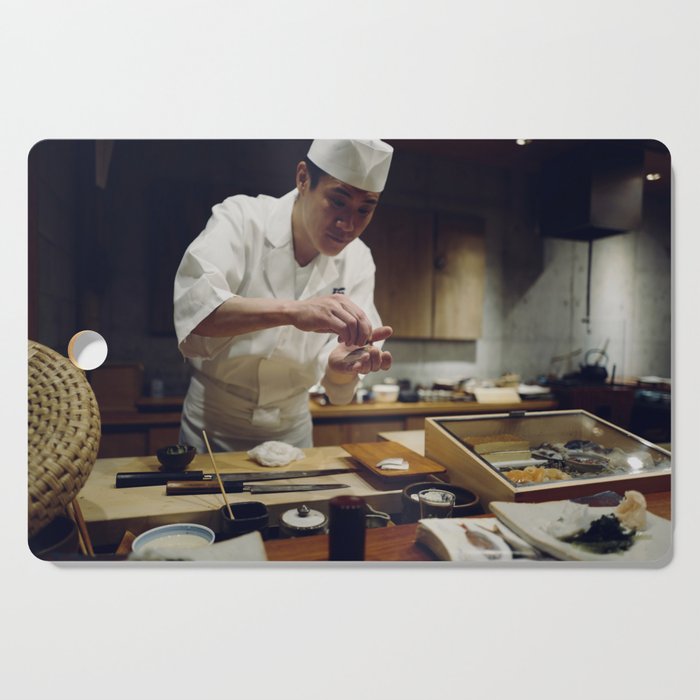 Sushi Chef, Tokyo Japan Cutting Board