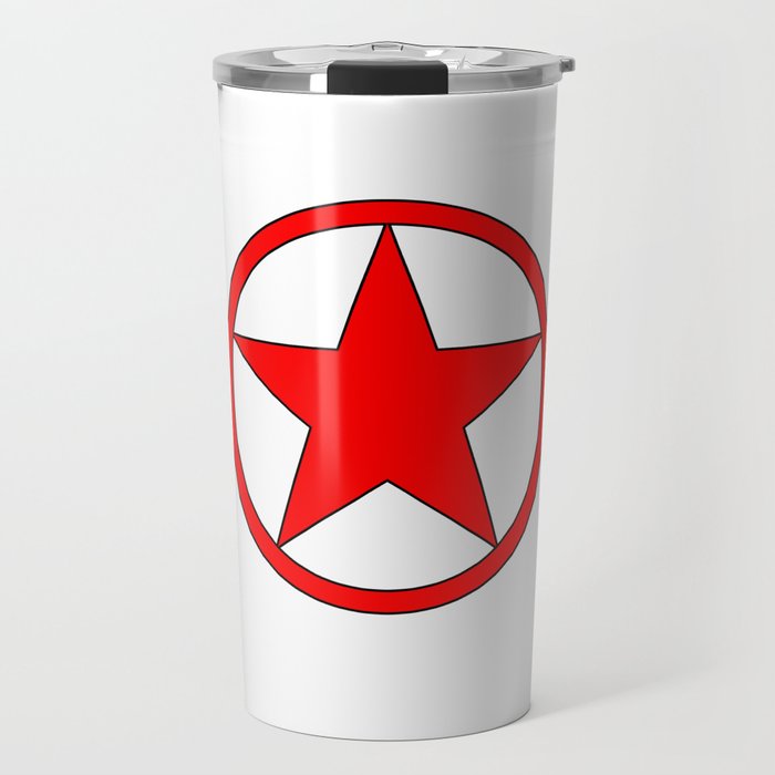 Red Star and Circle. Travel Mug