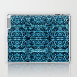Liquid Light Series 45 ~ Blue Abstract Fractal Pattern Laptop Skin