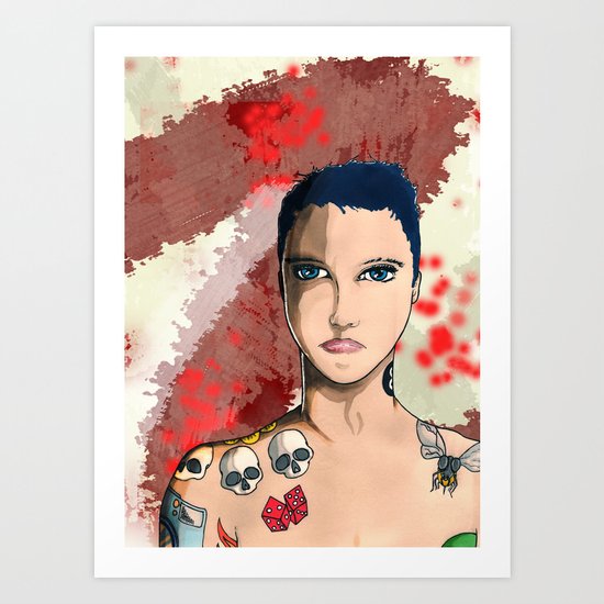 Tattoo Kid Art Print