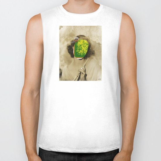 She and the Virgin-Pizza-Collective Biker Tank