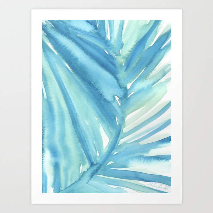 Abstract Palm Leaf Art Print By Alicekierre Society6