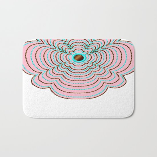 Scalloped Daisys Bath Mat
