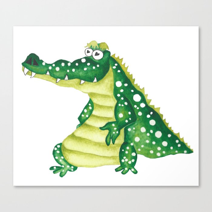 Crocodile has a Smile Canvas Print