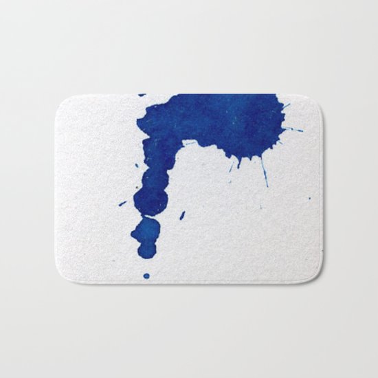 COBALT SPLATTER Bath Mat