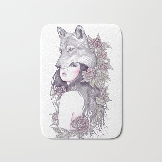 Heart Of A Wolf Bath Mat