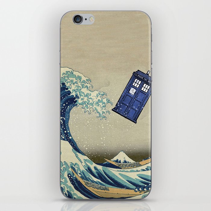 The Great Wave Doctor Who iPhone Skin