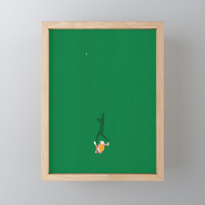 Golfing  Framed Mini Art Print