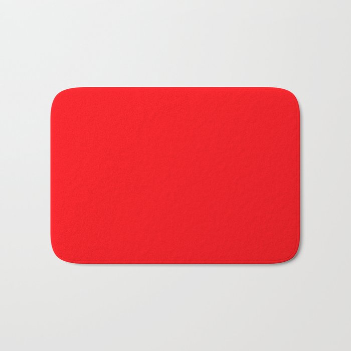 Red Colour Bath Mat