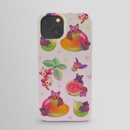  Fruit and bat - pastel iPhone Case