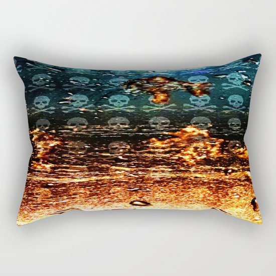 Dead Frost Skulls (Darker Version) Rectangular Pillow