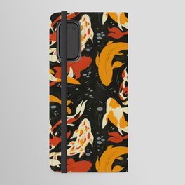 Koi in Black Water Android Wallet Case
