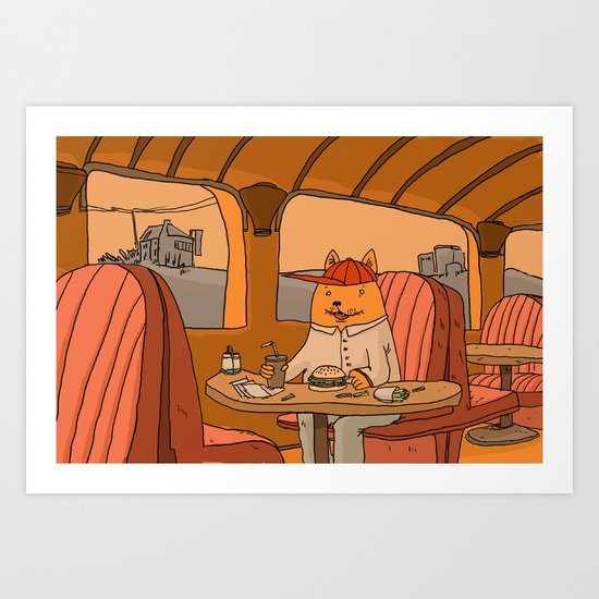American Fast Food Art Print