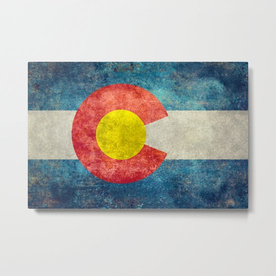Coloradan State Flag Metal Print