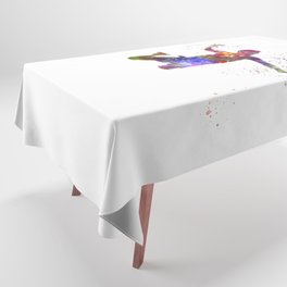Volleyball player in watercolor Tablecloth