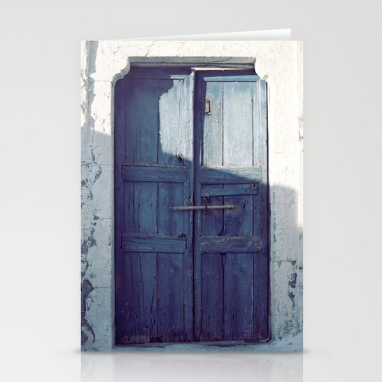 Santorini Door I Stationery Cards