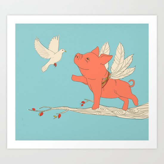 I Believe I can Fly Art Print