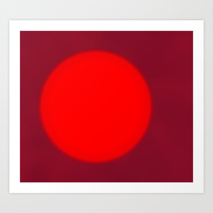 Red Sun Art Print