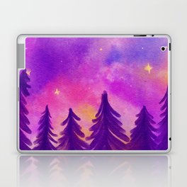 Colorful Fantasy Starry Night Wanderlust Pink and Purple Laptop Skin