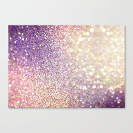 Glamorous Iridescent Glitter Canvas Print