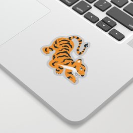 tiger in the jungle Sticker