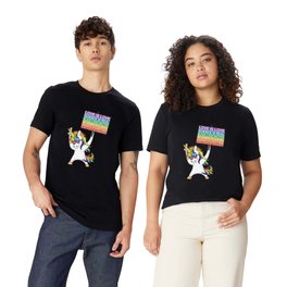 Social Justice Unicorn Activist Sign Equity Protest Inclusive Climate Change LBGTQ Equality Equity T Shirt
