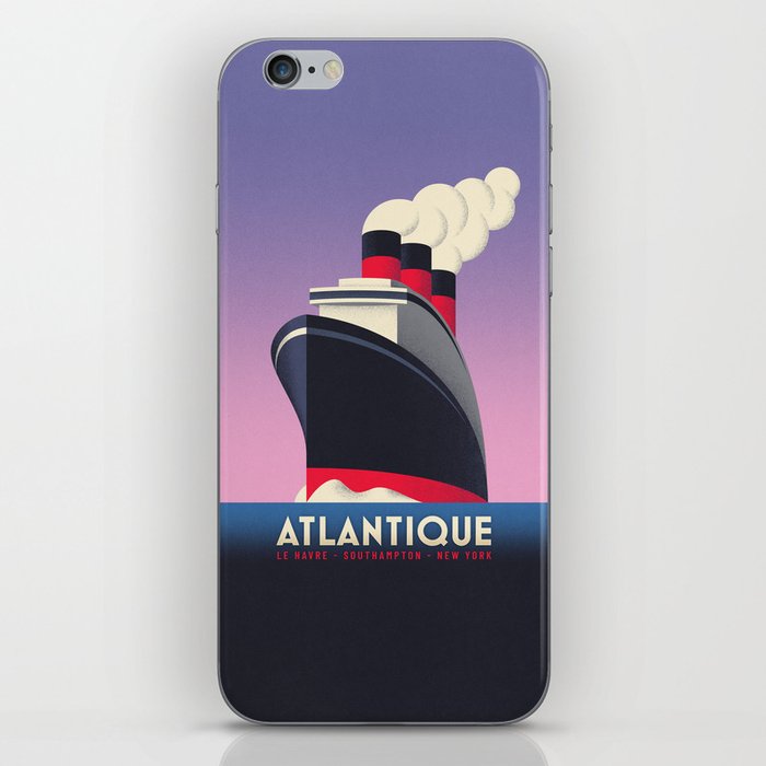 Art Deco Ocean Liner Ship - Rose iPhone Skin