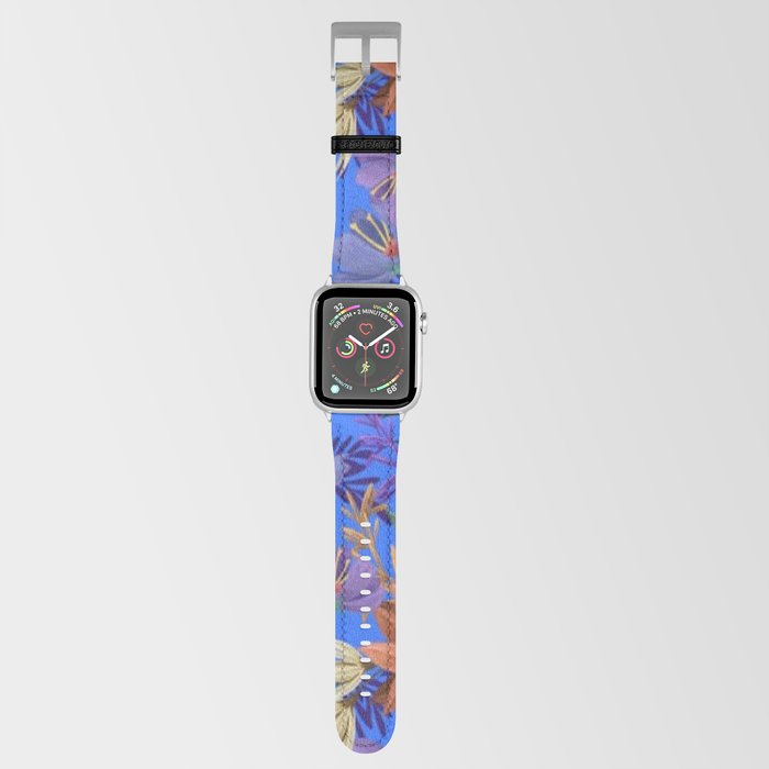 hand-painted-exotic-floral-pattern Apple Watch Band