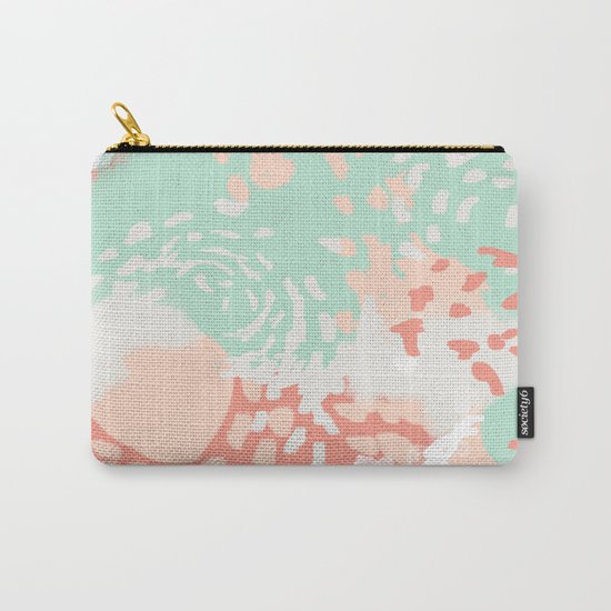 Pippa - Abstract minimal painted pastels painting trendy modern color palette Carry-All Pouch