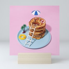 Pancakes pool Mini Art Print