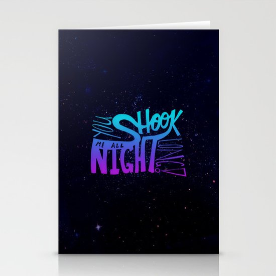 All Night Long Stationery Cards