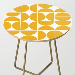 Mid Century Modern Geometric 04 Yellow Side Table
