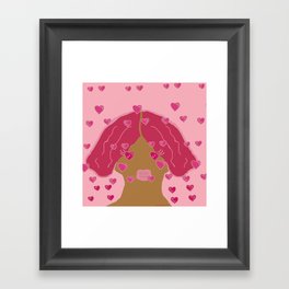 Heart Face <3 Framed Art Print
