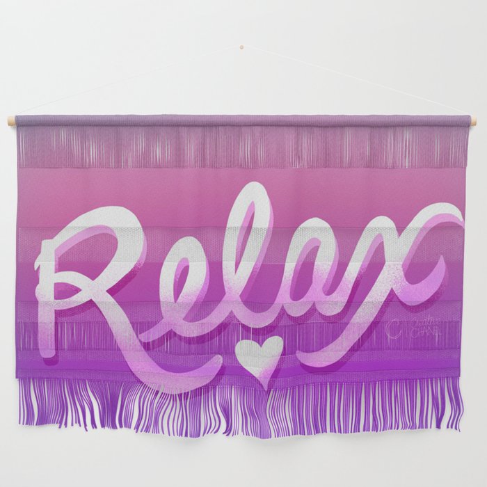 Relax on dusk background Wall Hanging