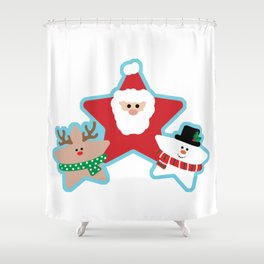 Christmas trio Shower Curtain