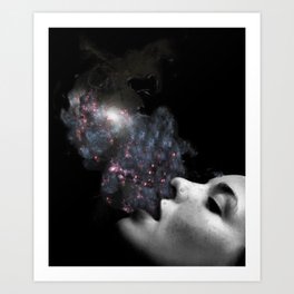 Nebula smoke Art Print